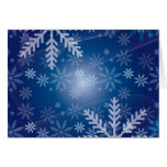 Salutation des flocons de neige Carte-Bleus