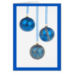 Salutation des ornements Carte-Bleus
