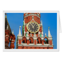 Salutations de carte de Moscou