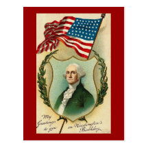 Salutations de George Washington Carte Postale