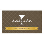 Salute alcoholic drink ticket party event voucher business card templates