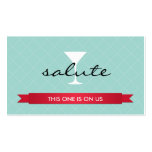 Salute alcoholic drink ticket party event voucher business cards