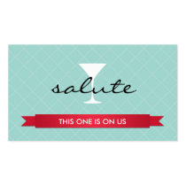 Salute alcoholic drink ticket party event voucher business cards