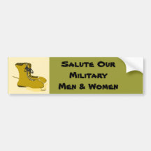 Salute Our Military  Bumper Sticker