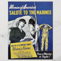 Salute To The Marines' Full Color Flyer