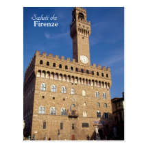 "Saluti da Firenze" postcard