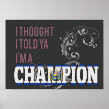 Salvadoran and a Champion Print