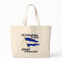 Salvadorian by birth saved by the grace of God Canvas Bags
