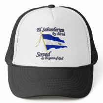 Salvadorian by birth saved by the grace of God Mesh Hats
