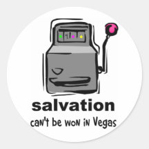 Salvation can't be won in Vegas slot machine Sticker