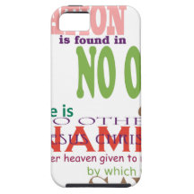 Salvation is thru JESUS CHRIST iPhone 5 Case