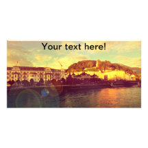 Salzburg landscape personalized photo card