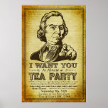 Sam Adams Tea Party Customizable Event  Poster posters