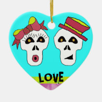 Sam and Sally Skull ornament ornaments