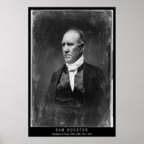 Sam Houston Portrait Poster