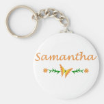 Samantha (papillon orange) porte-clés