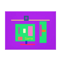 Same Purple Stretched Canvas Prints