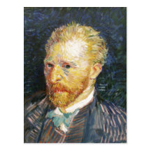 Samenvatting Description Self-Portrait by Vincent  Postcard