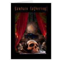 Samhain Gathering Invitation - Ravens Den Card