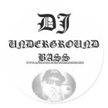 SamixMusic, DJ, UNDERGROUND BASS,   www.myspace... Round Sticker
