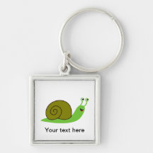 Sammy l'escargot de jardin vert porte-clefs