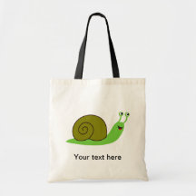 Sammy the Green Garden Snail Bag