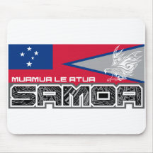Samoa Muamua Le Atua - American Samoa / Samoa Flag Mouse Pads