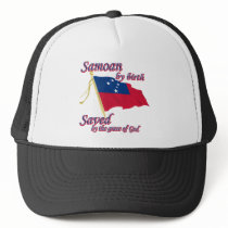 Samoan by birth saved by the grace of God Hats