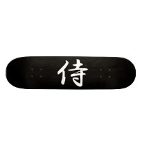 Samouraïs dans le kanji japonais planches à roulettes
