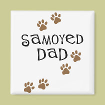 Samoyed Dad magnets