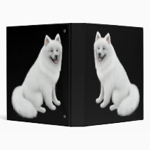 Samoyed Dog Avery Binder