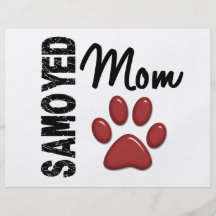 Samoyed Mom 2 Flyer Design