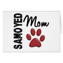 Samoyed Mom 2 Greeting Cards