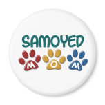 SAMOYED Mom Paw Print 1 magnets