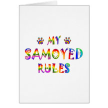 Samoyed Rules Fun Cards