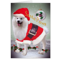 Samoyed Santa Paws Cards