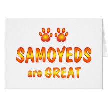 Samoyeds are Great Greeting Cards