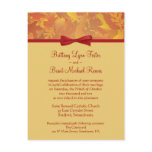 Sample Wedding Invitation - Autumn Leaves - Light postcards