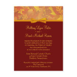 Sample Wedding Invitation - Autumn Leaves Post Card