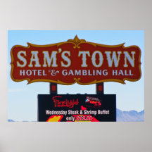 Sam's Town Hotel and Casino Sign Print