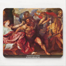 Samson And Delilah By Dyck Anthonis Van Mouse Pads