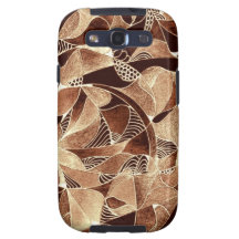 Samsung Galaxy S in brown abstract Galaxy SIII Case