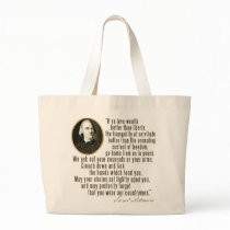Samuel Adams Quote Bag