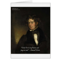 Samuel Lover "Rent Free Heart" Love Quote Gifts cards