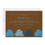Samuel Lucas Bar Mitzvah Blue Trees invitations