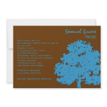 Samuel Lucas Bar Mitzvah Blue Trees invitations