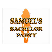 Samuel's Bachelor Party Postcard
