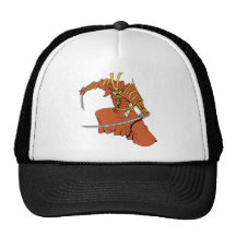 Samurai 6 ~ Ninjas Martial Arts Warrior Fantasy Ar Trucker Hat