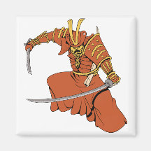 Samurai 6 ~ Ninjas Martial Arts Warrior Fantasy Ar Magnet