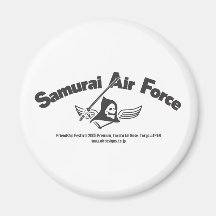 Samurai Air Force Refrigerator Magnet